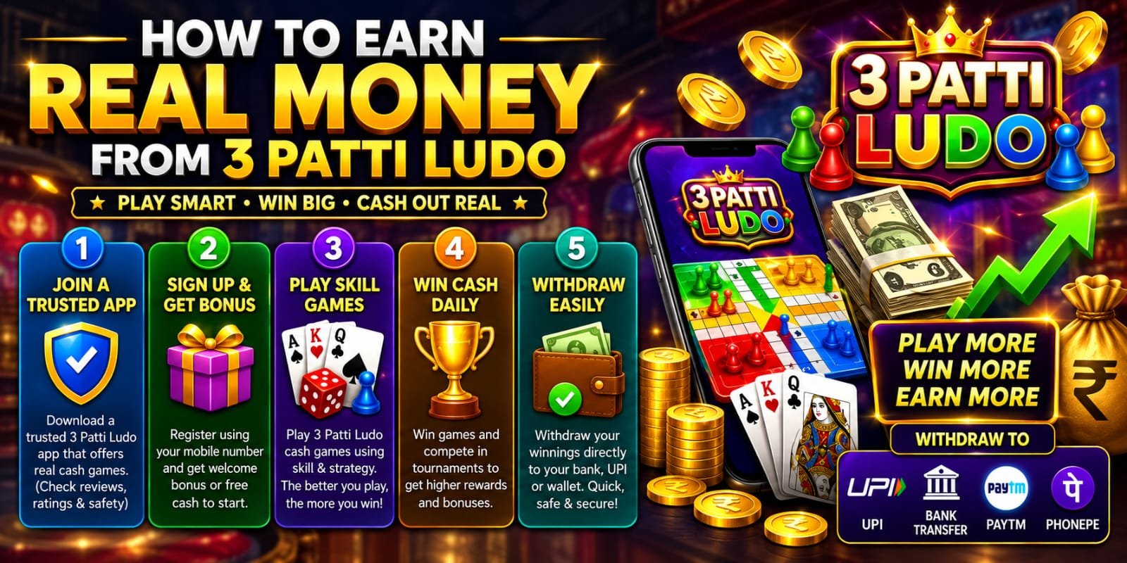 3 Patti Ludo App Screenshot
