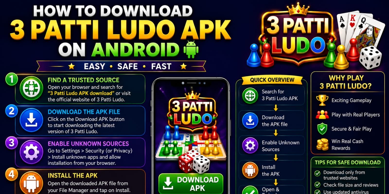 3 Patti Ludo Android installation guide