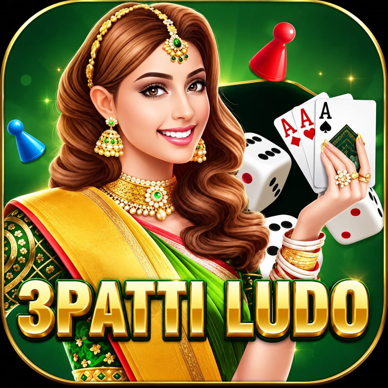 3 Patti Ludo logo